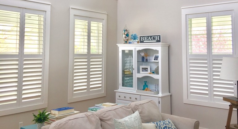 Indianapolis IN shutters in living room